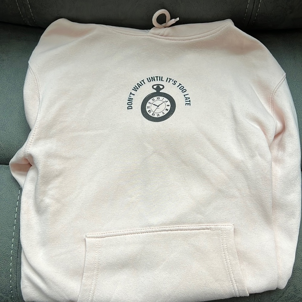 Pale pink Colby Brock hoodie